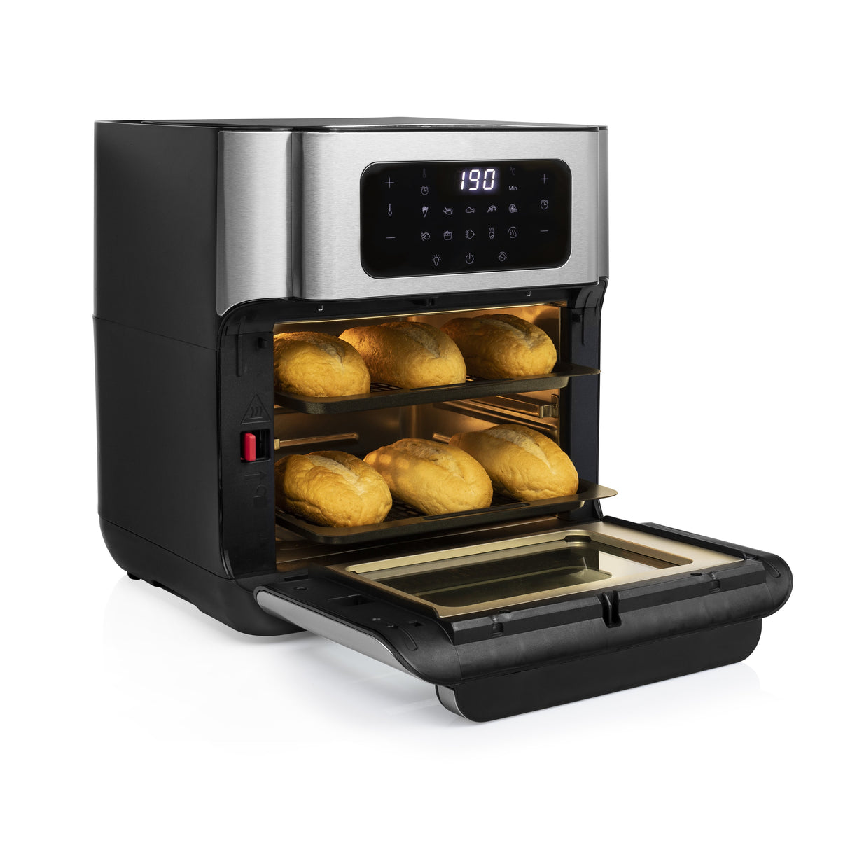 EAN 8713016091451 - Princess 182065 Sencillo 10 L Independiente 1500 W Freidora de aire caliente Plata imagen 36