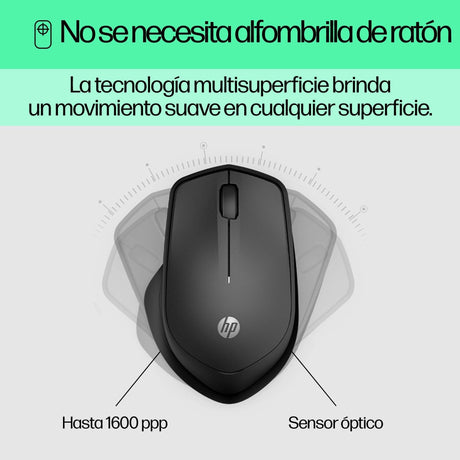 EAN 0195122197476 - HP 280 Silent Wireless Mouse ratón Oficina mano derecha RF inalámbrico Óptico imagen 10