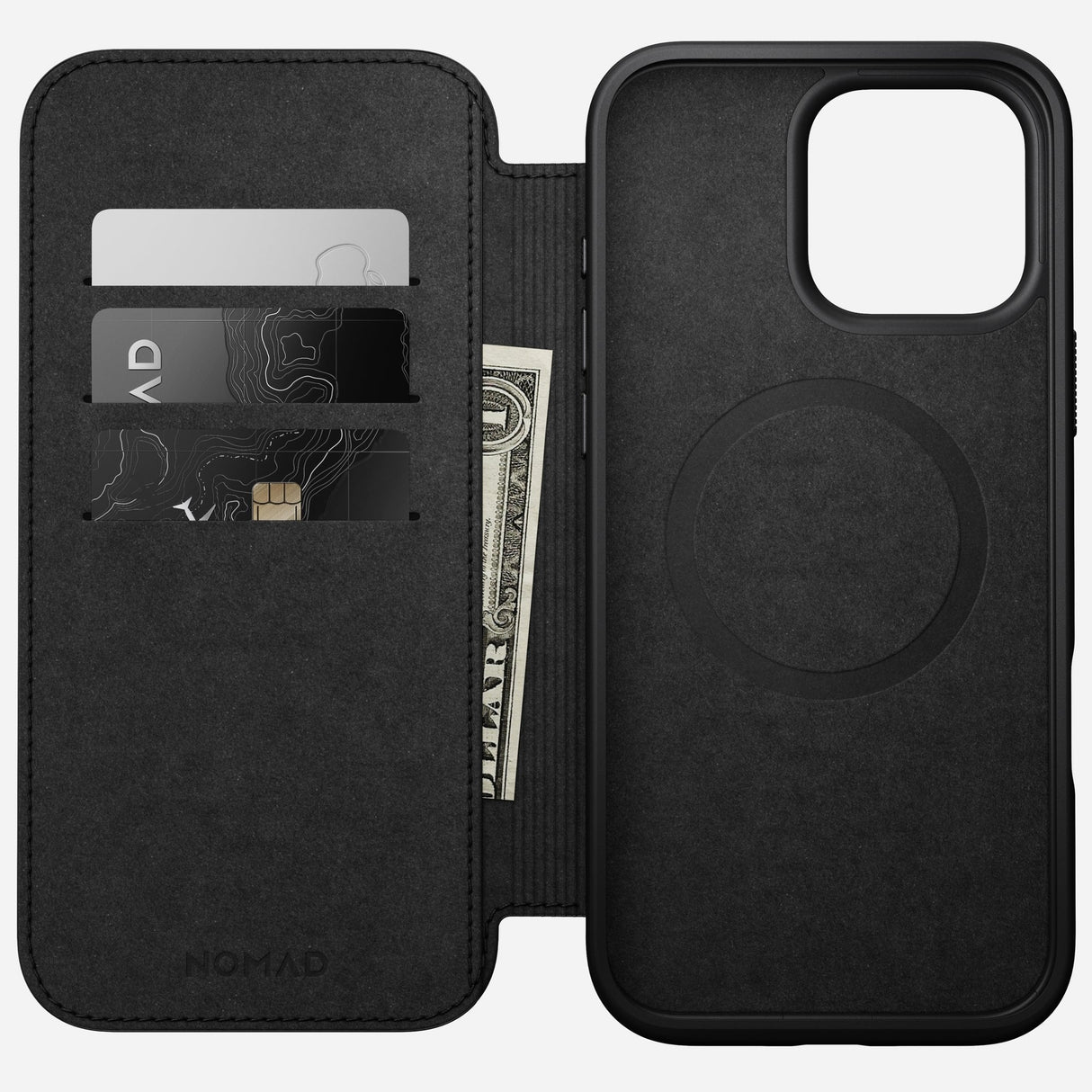 Nomad Modern Leather Folio Iphone 16 Pro Max Black