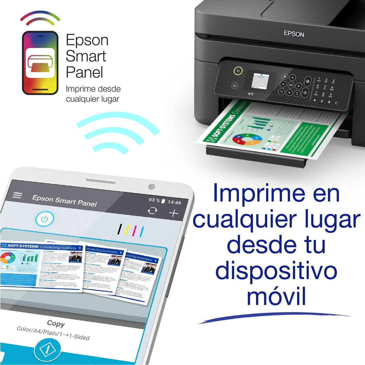Multifunción Inyección Epson Wf 2935dwf Wifi Duplex Fax