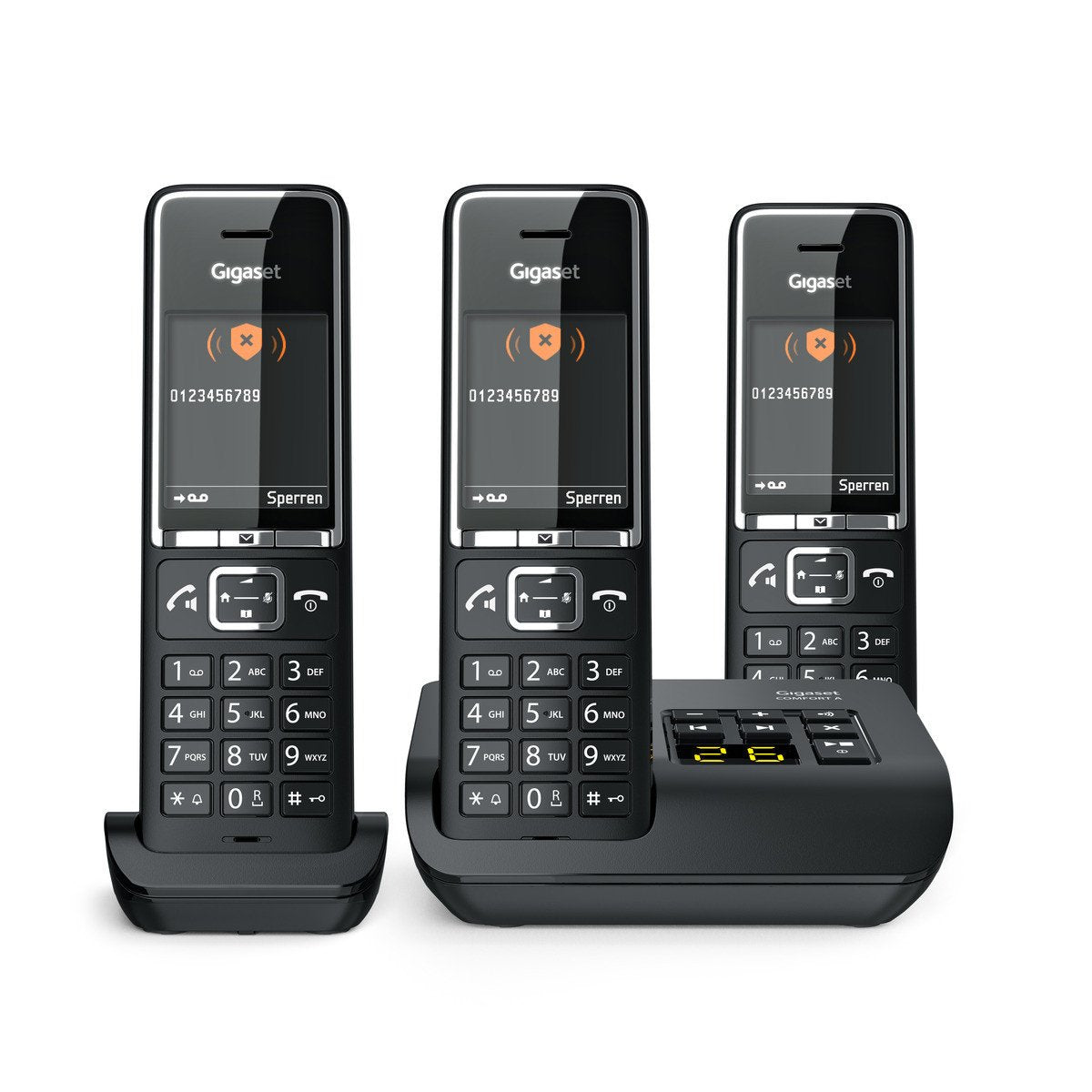 Telefono Gigaset Comfort 550a Trio Negro/Cromo