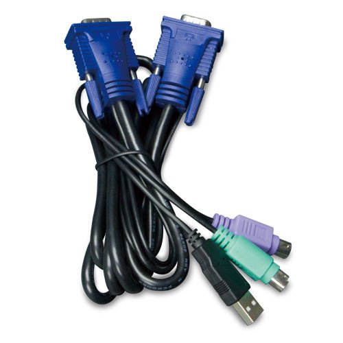 EAN 5706998758378 - PLANET KVM-KC1-1.8 cable para video, teclado y ratón (kvm) Negro, Azul 1,8 m imagen 1