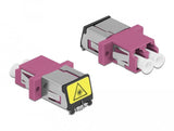 Lwl Kupplung Mit Laserschutzklappe Lc Duplex Buchse Zu Lc Duplex Buchse Multimode Violett