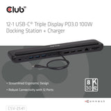 EAN 8719214473525 - CLUB3D CSV-2541 base para portátil y replicador de puertos Acoplamiento USB 3.2 Gen 1 (3.1 Gen 1) Type-C  imagen 4