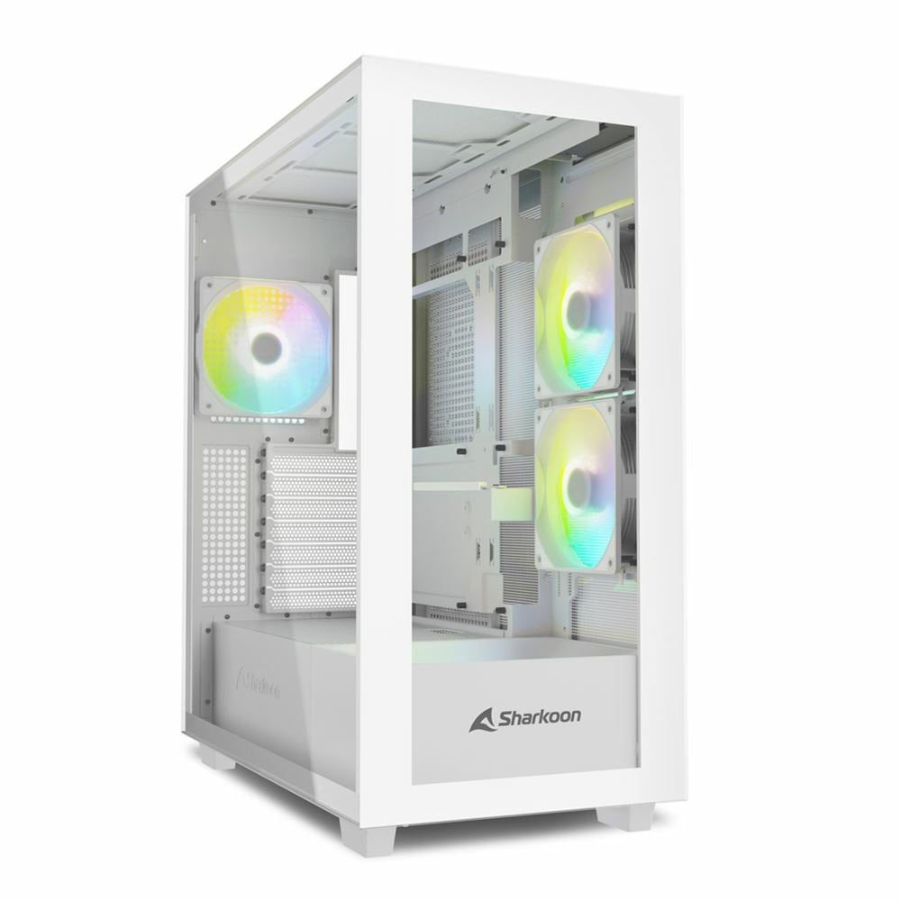 Caja Pc Sharkoon Rebel C60 Rgb Blanca, 4044951040049