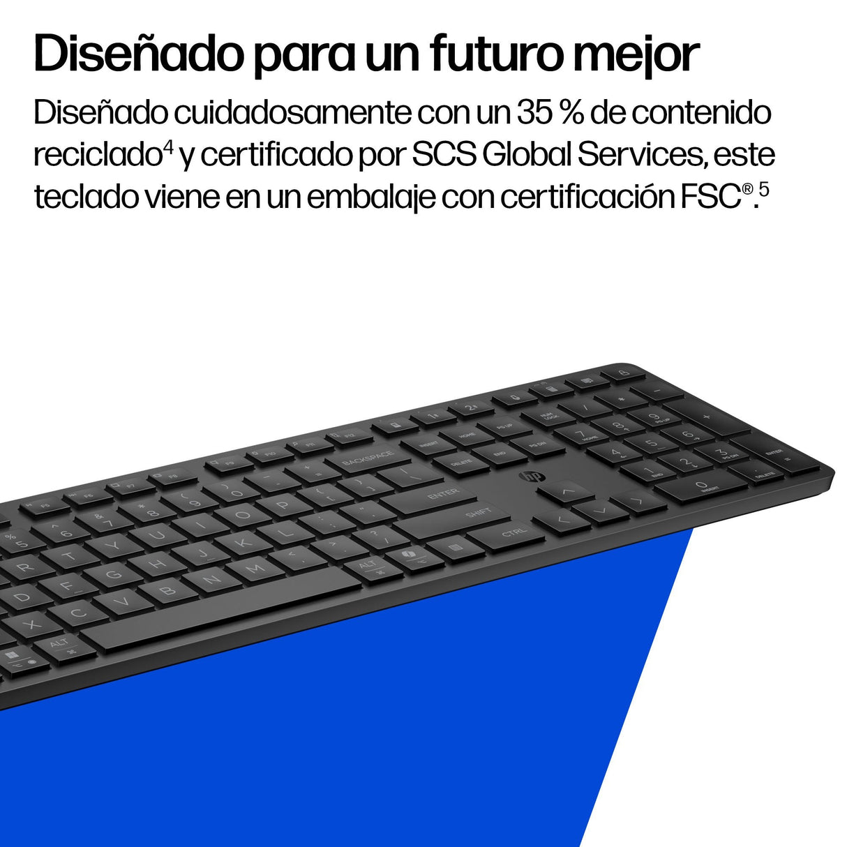 Hp 495k - Teclado - Dual-Modus, 3-Zonen-Distribución, Multi-Dispositivo, Flacher Tastenanschlag