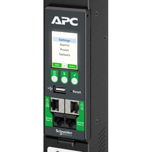 Apc Netshelter Rack Pdu Advanced Unidad De Distribución De Potencia (Montaje En Bastidor) Medido Ca 415 V 8.6 Kw 8600 Va Trifásico Ethernet 10/100/1000 Input: Iec 60309 560p6 Conectores De Salida: 42 (21 Iec 60320 C13/C15 21 Iec 60320 C
