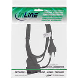 Inline Euro Type C Plug Power Extension Macho A Hembra Negro 2m
