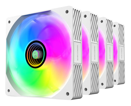 EAN 8435693110002 - Mars Gaming MFSI4KITW sistema de refrigeración para ordenador Carcasa del ordenador Ventilador 12 cm Blan imagen 4