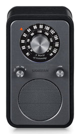 Sangean Wr-9 Roble De Medianoche Radio Analógica De Madera Con Am Fm Bluetooth