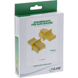 Inline Dust Cover Para Enchufe Rj45 Amarillo 100 Uds. Paquete