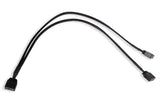 Alfacool Y Divisor De Cable Argb 3 Pines En 2x 3 Pines, 30 Cm De Negro, Incluido El Conector 18705
