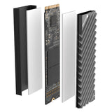 Jonsbo M.2-3 Grey Disipador Térmico/Radiador Ssd M.2 Negro, Gris