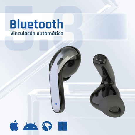 EAN 8435364319345 - iggual True Sound True Wireless Stereo (TWS) Dentro de oído Llamadas/Música Negro imagen 2