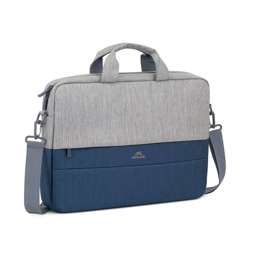 Rivacase 7562 Gris / Azul Oscuro Antirrobo Mochila Para Portátil 15.6
