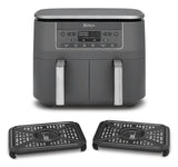 EAN 0622356322690 - Ninja DZ300EU freidora Doble 7,6 L Independiente 2400 W Freidora de aire caliente Gris imagen 3