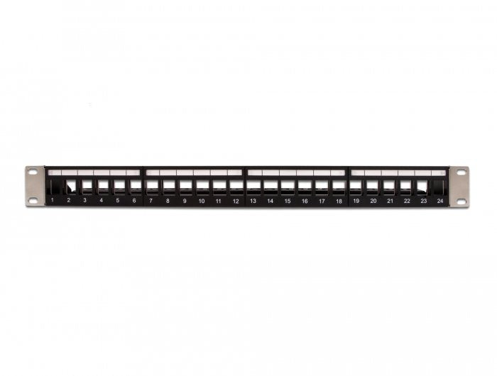 Delock 19"Keymone Patchpanel 24port Negro