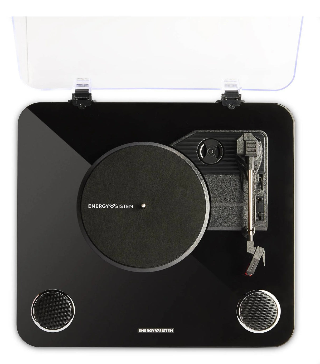 EAN 8432426459438 - Energy Sistem BlackSpin Tocadiscos de tracción por correa Negro, Transparente imagen 1