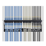 24 Port 1u Feed Through Patch Panel With Cable Management C6panelutp241uft
