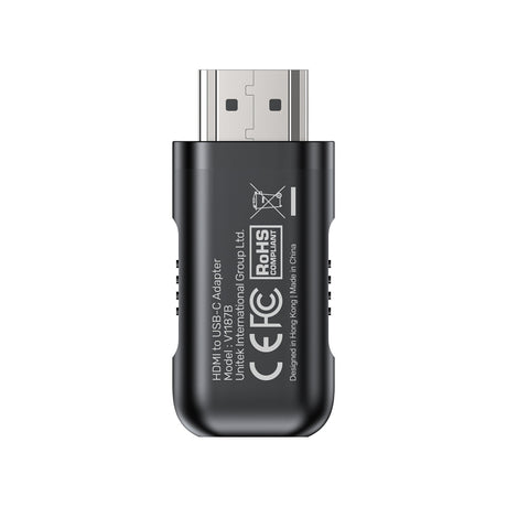 EAN 4894160058416 - UNITEK V1187BBK01 cambiador de género para cable HDMI USB-C Negro imagen 3