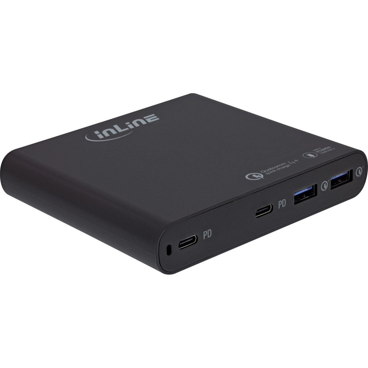 Inline® Usb Power Supply, Gan Charger, 4-Port, 2x Usb-C + 2x Usb-A, 120w, White