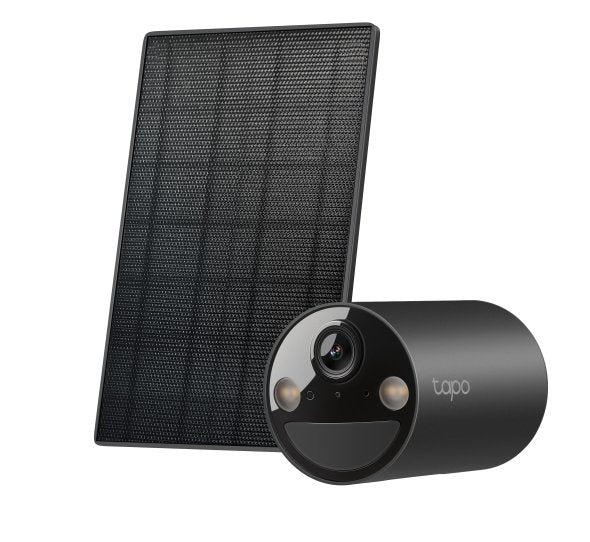 Tp-Link Tapo C411 Kit Venkovn Cámara, Solrn Panel (3mp, 2k Qhd, 1296p, Ir 9m, Wifi, Micro Sd Card, Ip65)