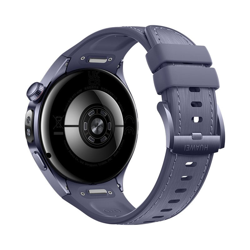 Smartwatch Huawei Watch 5 (46mm), Fluorelastomer Purple Azul Strap, Titanium Body, Rates-L39l