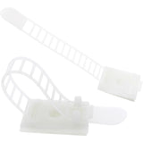 Abrazadera De Cable Ajustable Inline 94mm Blanco 10uds