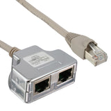 Inline Cat.5e Splitter Dos Conexiones Diferentes A Través De Un Cable De Red  Rj45 8p8c