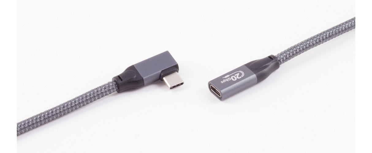 Shiverpeaks Usb-C Verlängerungscable 3.2 90° Pro 2m