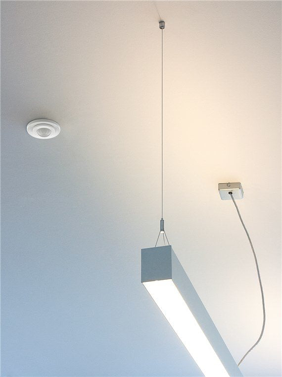 Detector De Movimiento Por Infrarrojos
 Montaje Empotrado En Techo, 360°, Alcance De 8 M, Interior Ip20 Apto Led
