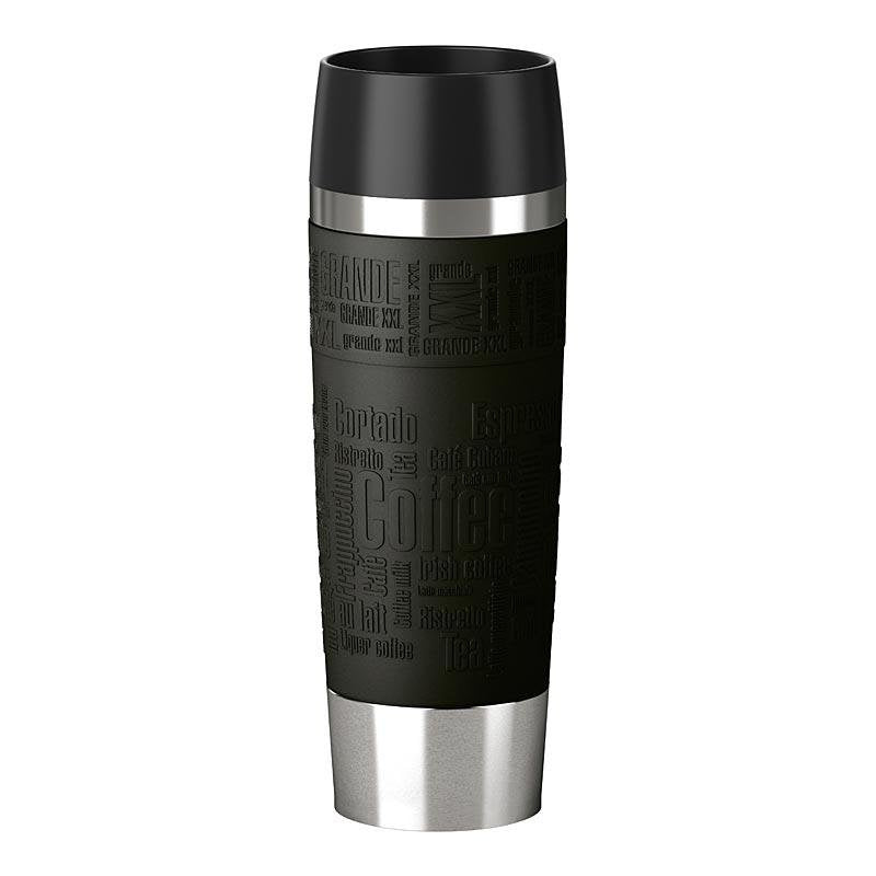 Emsa Travel Mug Grande Tazón Negro, Acero Inoxidable 1 Pieza(S)