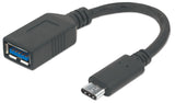 EAN 0766623355285 - Manhattan 355285 cable USB USB 3.2 Gen 1 (3.1 Gen 1) 0,15 m USB C USB A Negro imagen 1