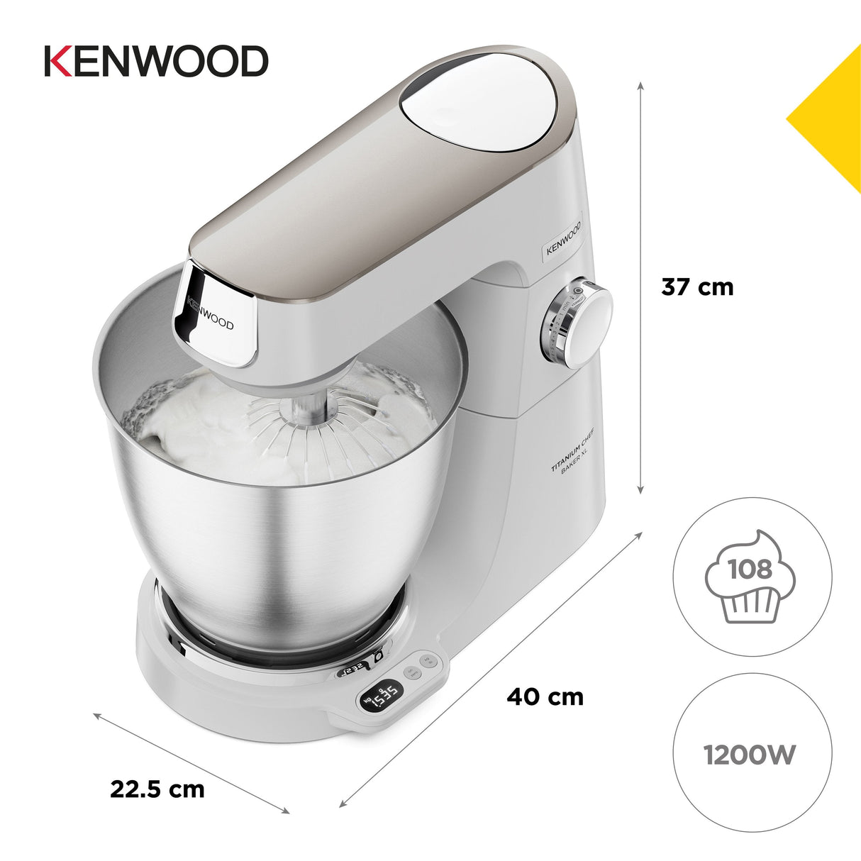 Robot De Cocina Kenwood Kvl65.001wh,  Blanco