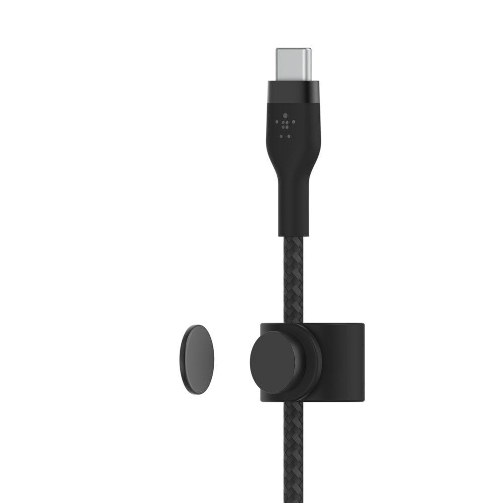 Usb-C Usb-C 2.0_braid Silic 3m Bk