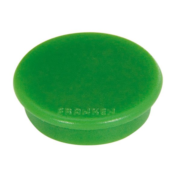 Franken Gmbh Franken - Magnet - 3,8 Cm Diámetro - Verde (Paquete De 10)