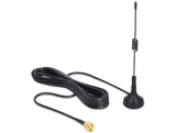 Delock Ism 433 Mhz Antenna Sma 3 Dbi Omnidirectional With Magnetical Stand Fixed Black