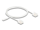 Delock Rj45 Cable De Red Cat.6 Utp Ultra Slim 1 M Blanco Con Kurzen Machon