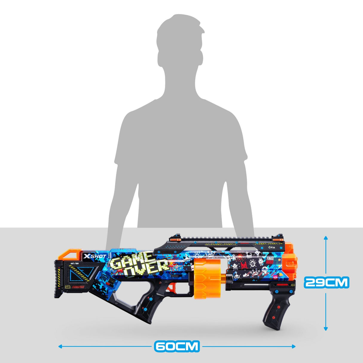 Lanzador Zuru X-Shot Skins - Last Stand Game Over, Dart Blaster 36518a