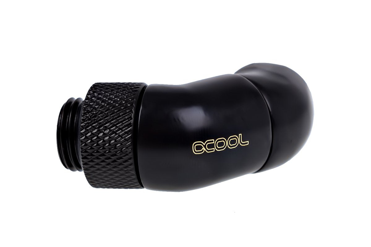 Alphacool Racor 45º Eiszapfen Angled Double Black
