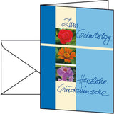 Sigel Geburtsstagskarten Blumen Trio Ds610 Din A6 10 Ud.