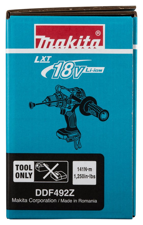 EAN 0197050011701 - Makita DDF492Z taladro 2100 RPM Sin llave 2,6 kg Azul, Negro imagen 28