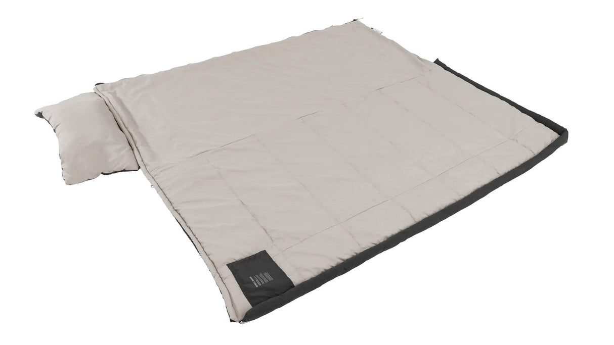 Outwell Contour Prime Sleeping Bag, Left Zipper, Dark Grey
