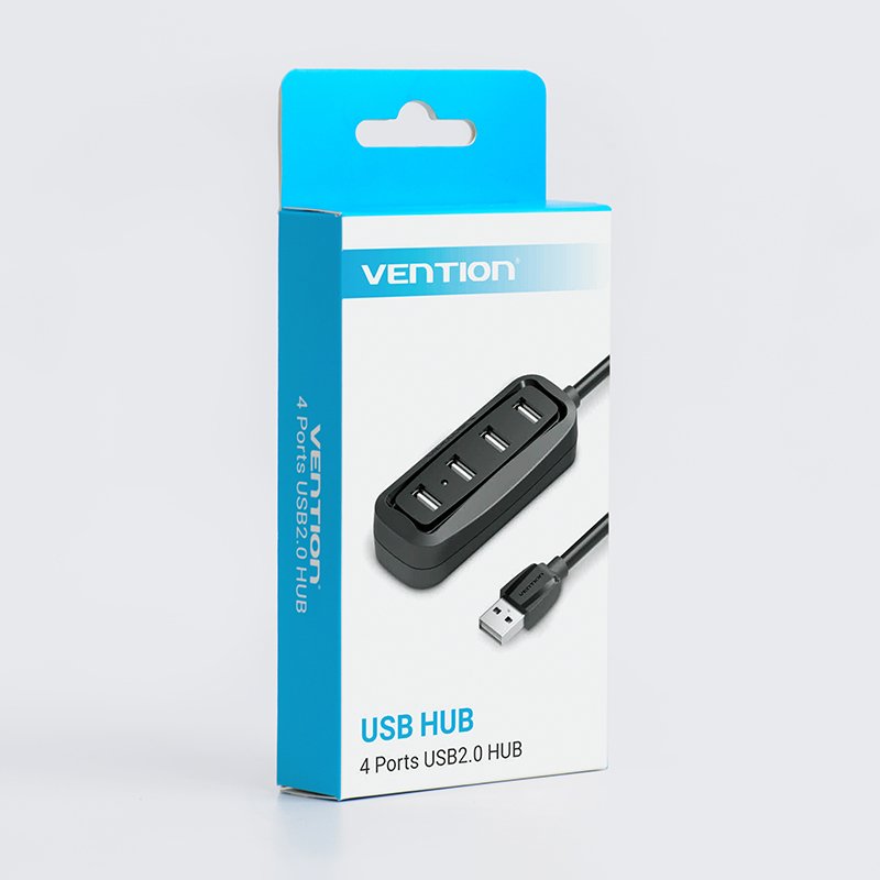 EAN 6922794720107 - Vention VAS-J43-B100 hub de interfaz USB 2.0 480 Mbit/s Negro imagen 2