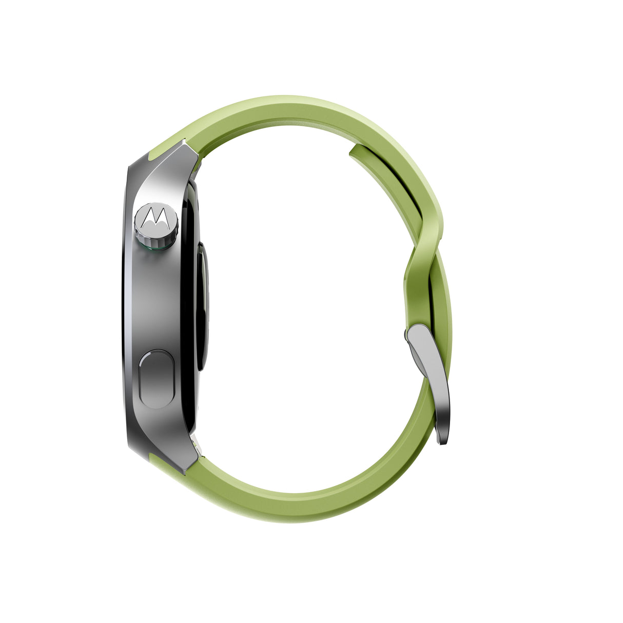 Motorola Moto Watch Matte Silver Reloj Inteligente Con Banda Silicona Pantone Herbal Garden Pantalla Luminosa 1.4" 4 Gb Bluetooth 40 G