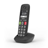 Gigaset E290hx, Teléfono Dect, Terminal Inalámbrico, Altavoz, 150 Entradas, Negro