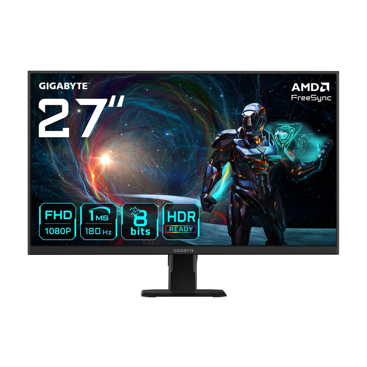 Lcd Monitor Gigabyte Gs27fa Ek 27" Gaming Panel Ips 1920x1080 180hz Matte 1 Ms Tilt Colour Black Gs27faek