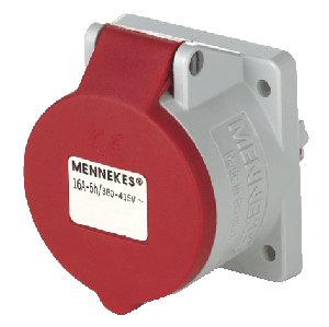 Mennekes 16a5p 6h400v Anbaudose 3385 Twincontact Ip44 60x60 Recto