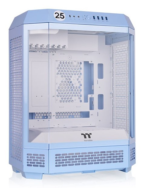 Caja Pc Thermaltake The Tower 600 Azul Claro, Vidrio Templado X 3 Ca-1z1-00mfwn-00