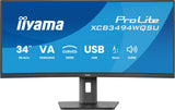 Monitor Iiyama Prolite Xcb3494wqsu-B1 Led 34 "Negro (Matt), Wqhd, Va, Curvado, Amd Freesync Premium, Panel De 120hz Xcb3494wqsu-B1